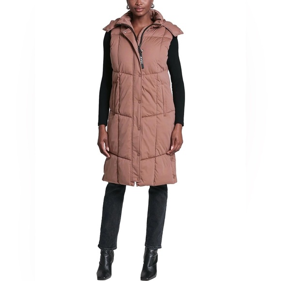 Avec Les Filles Jackets & Blazers - Avec Les Filles Women's Quilted Longline Puffer Vest Sz XL
